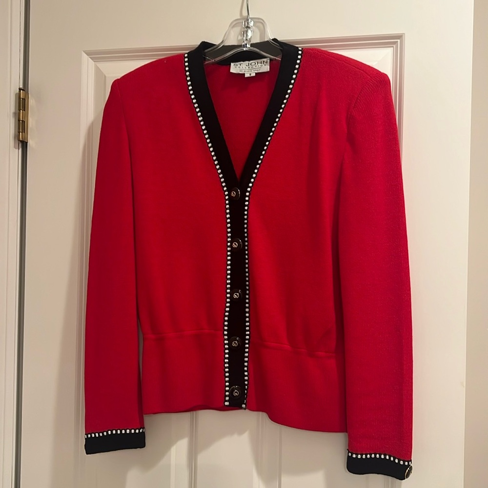 St. John Collection red and black size 8